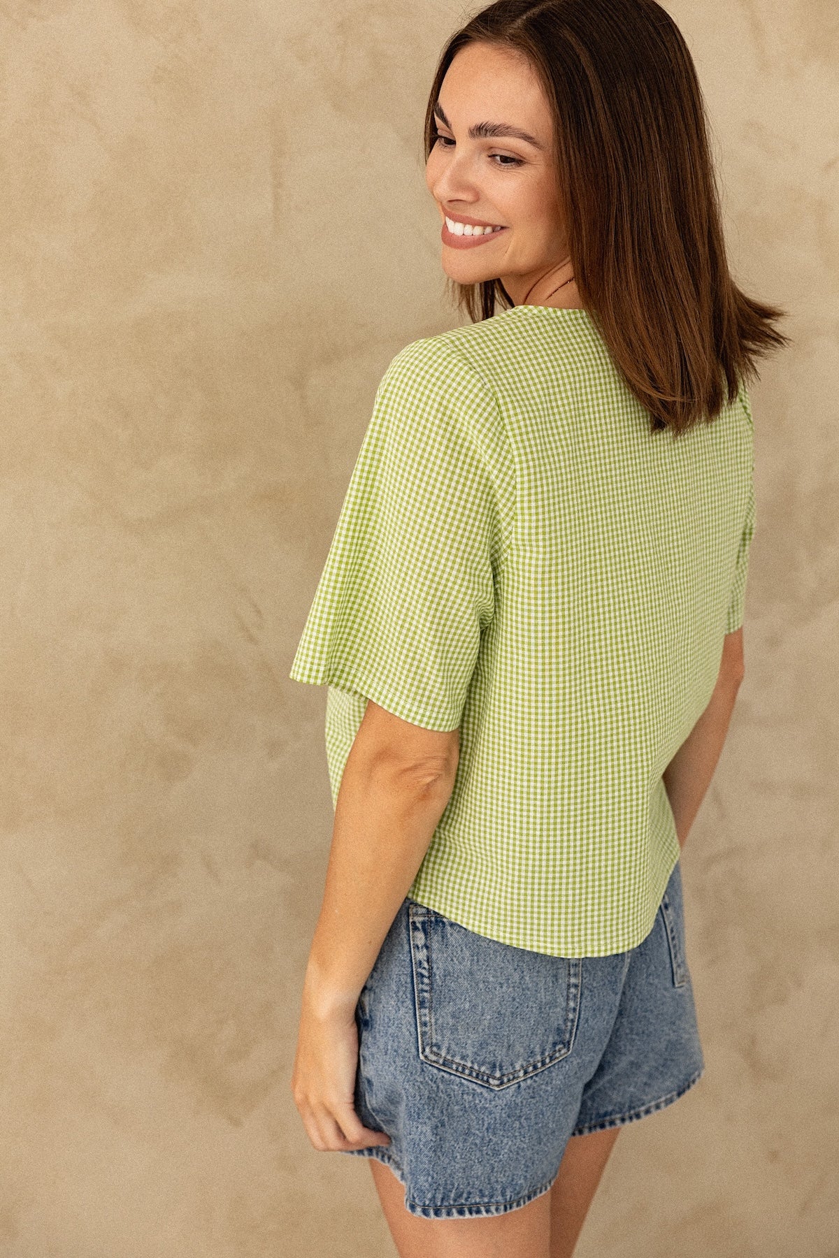 Asha Top - Apple Gingham - Image 9
