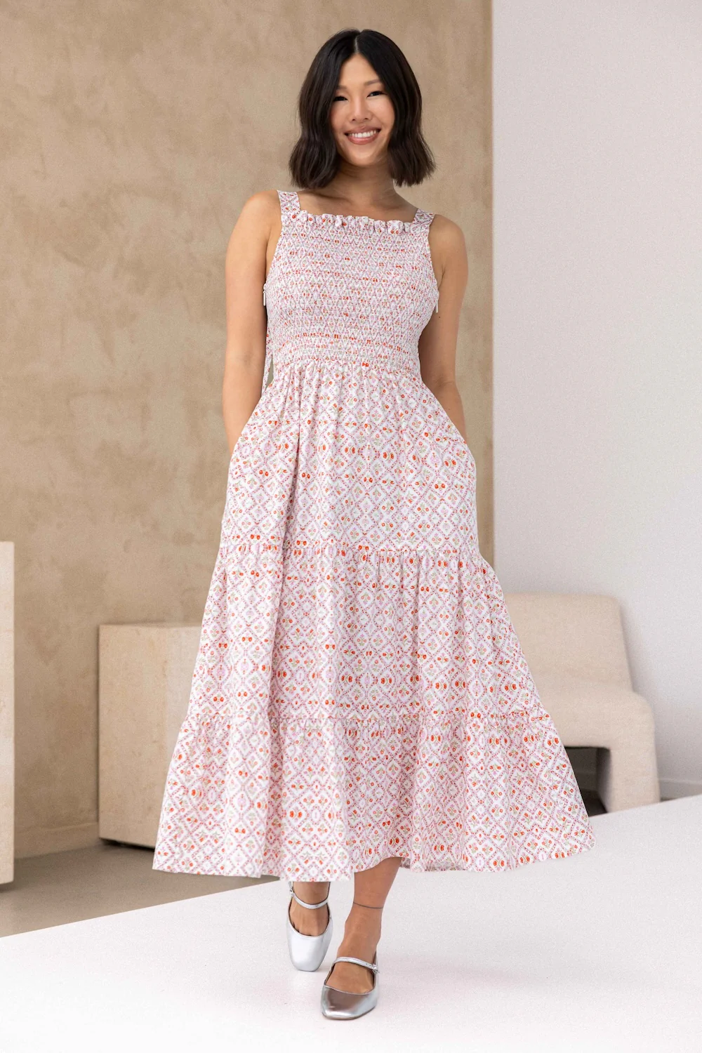 Charlotte Dress - Trellis Rose - Image 6