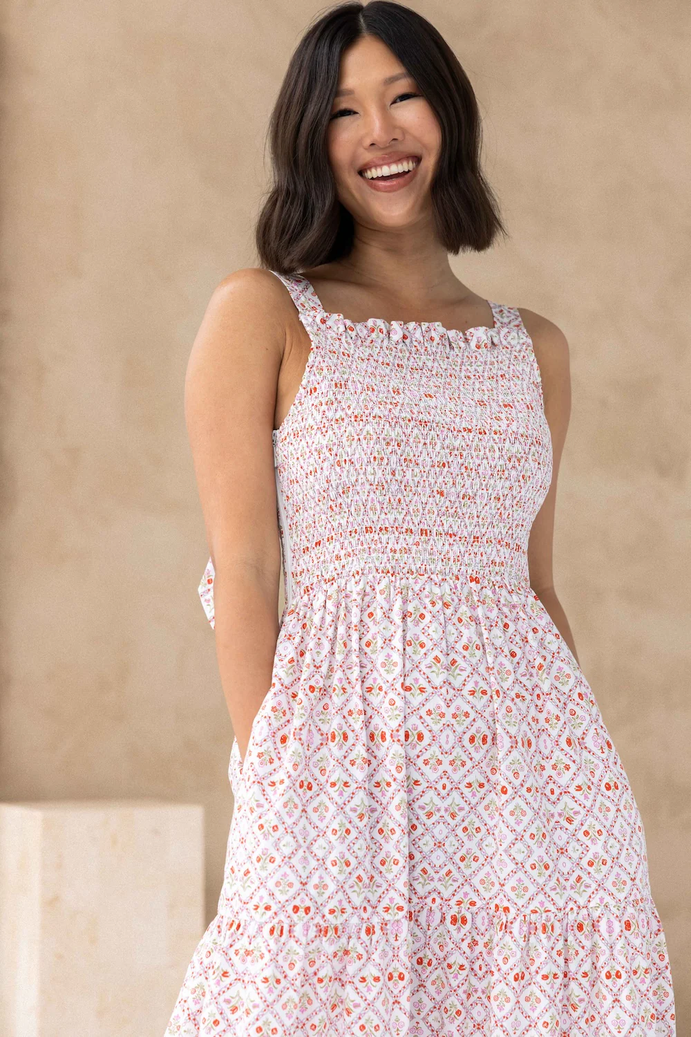 Charlotte Dress - Trellis Rose - Image 9