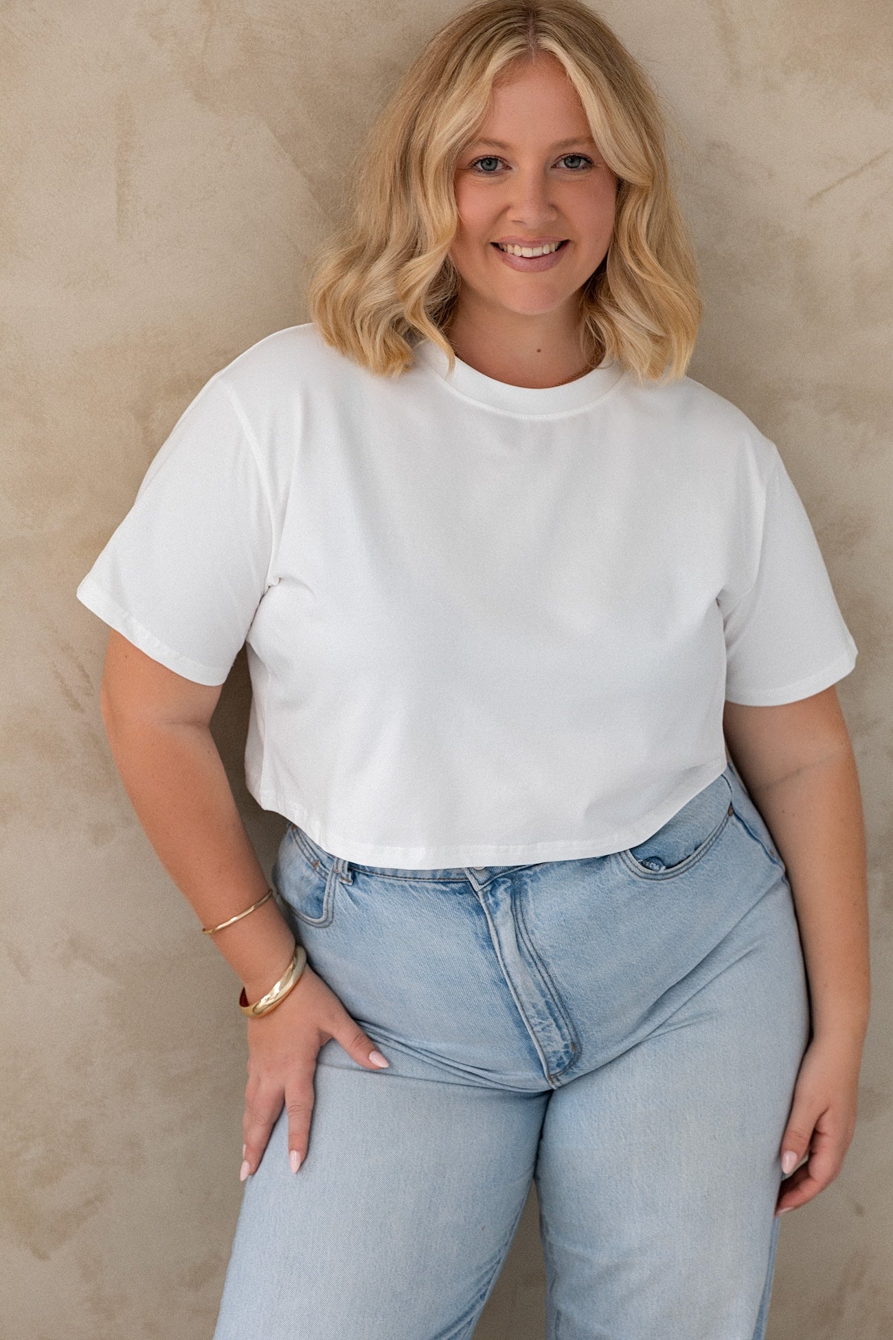 Crop Tee - White - Image 7