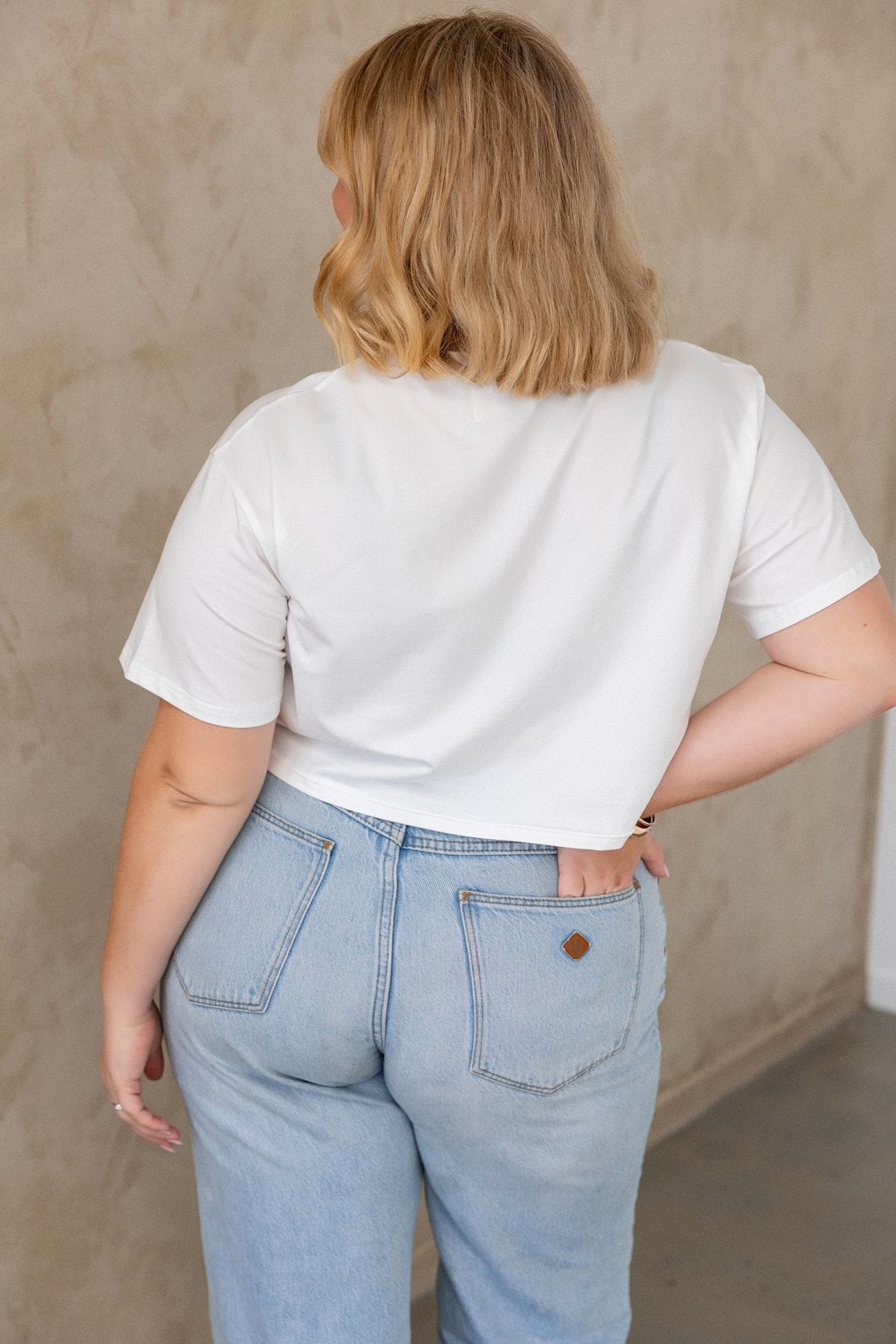 Crop Tee - White - Image 9