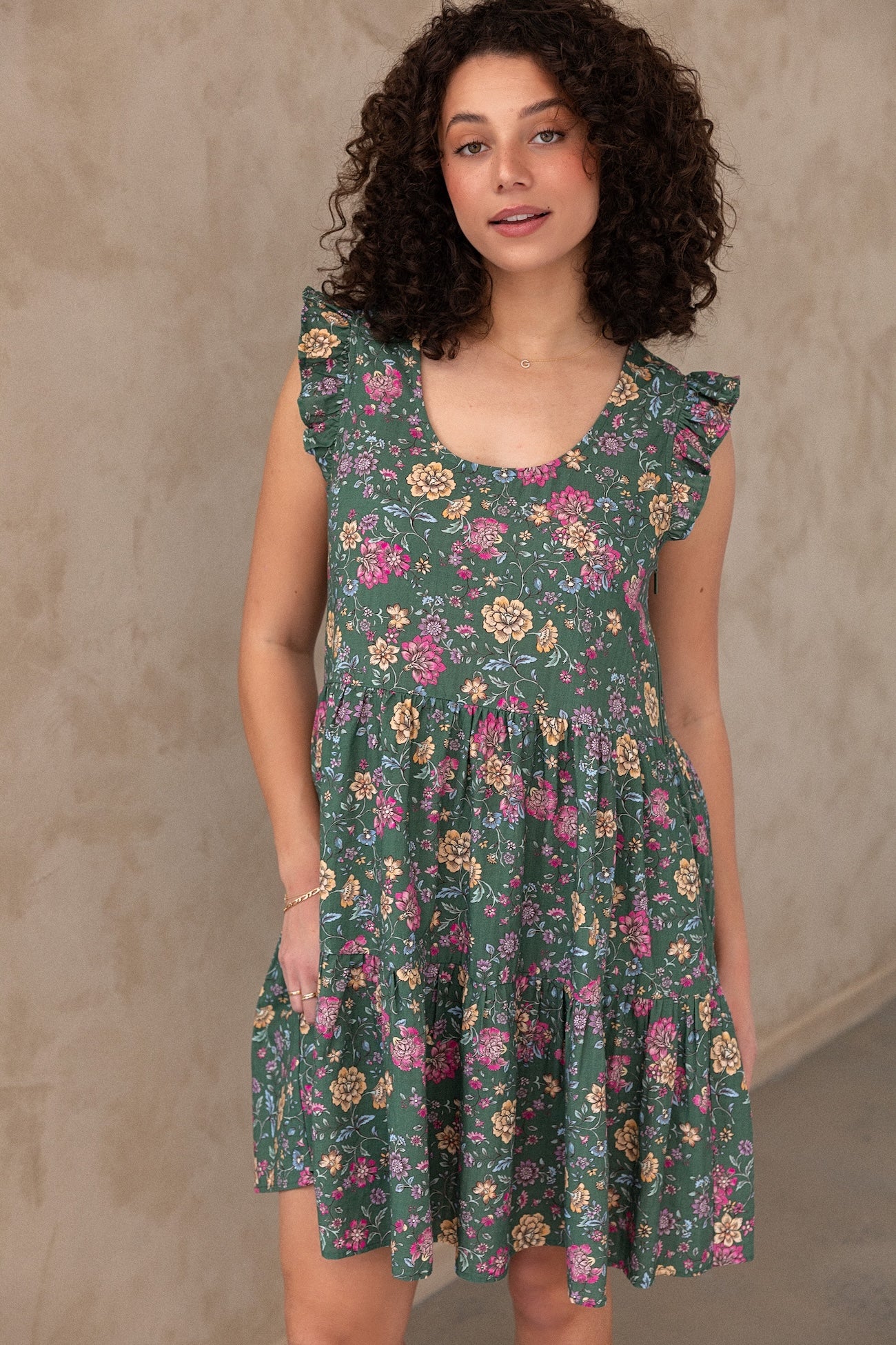 Lucy Dress - Emerald Botanica - Image 10