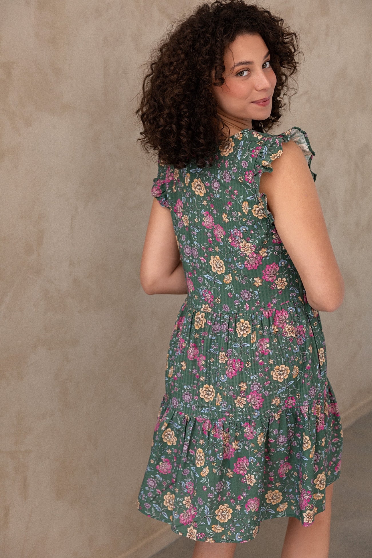 Lucy Dress - Emerald Botanica - Image 11