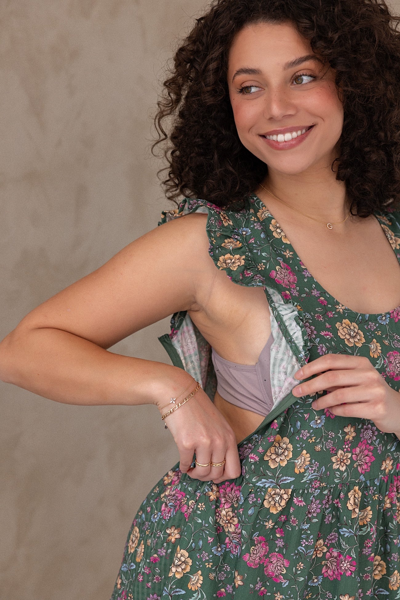 Lucy Dress - Emerald Botanica - Image 13