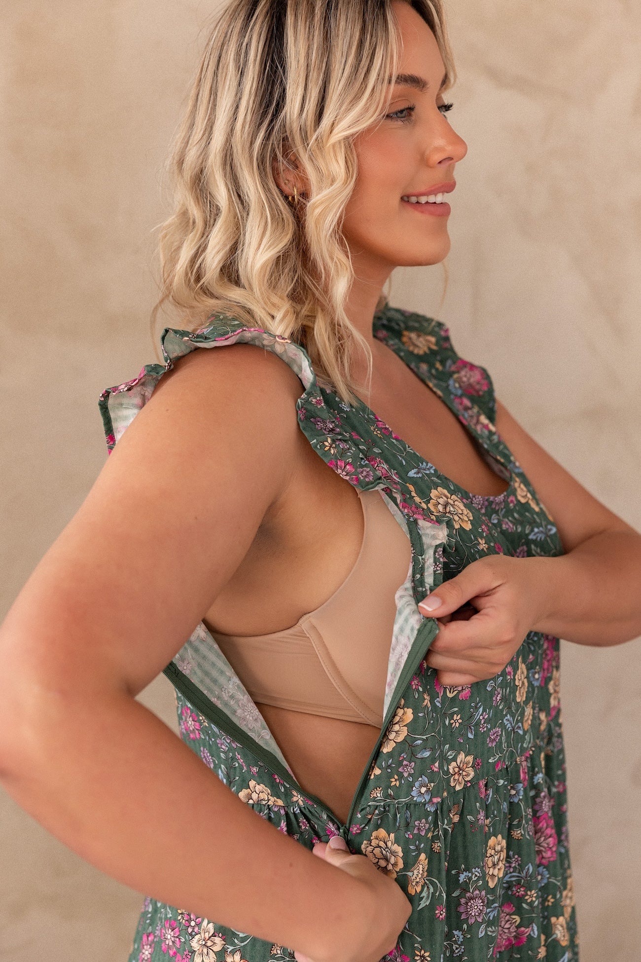 Lucy Dress - Emerald Botanica - Image 4