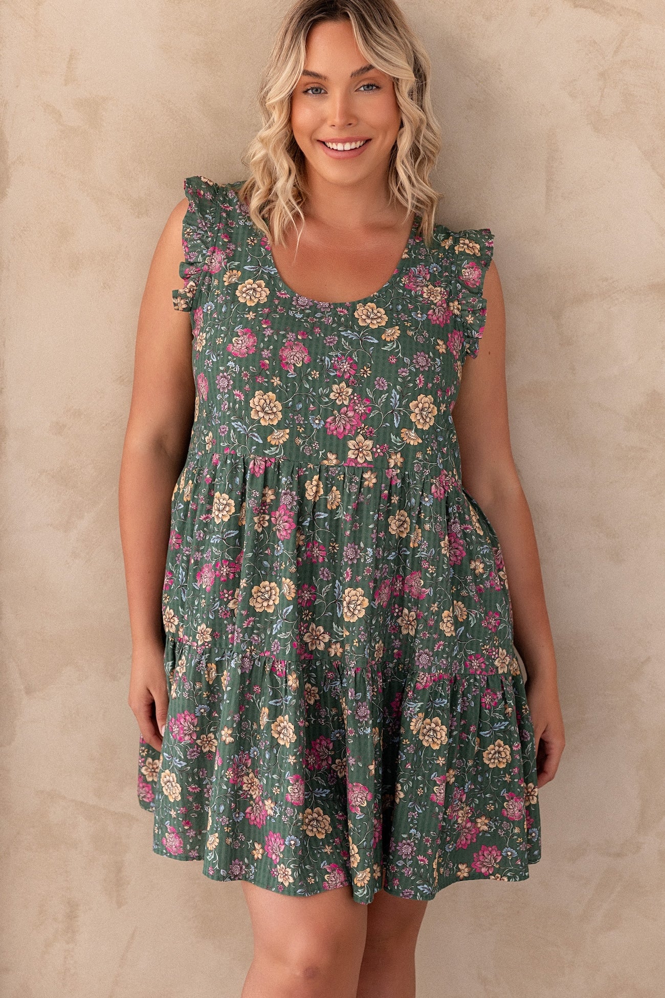 Lucy Dress - Emerald Botanica - Image 5