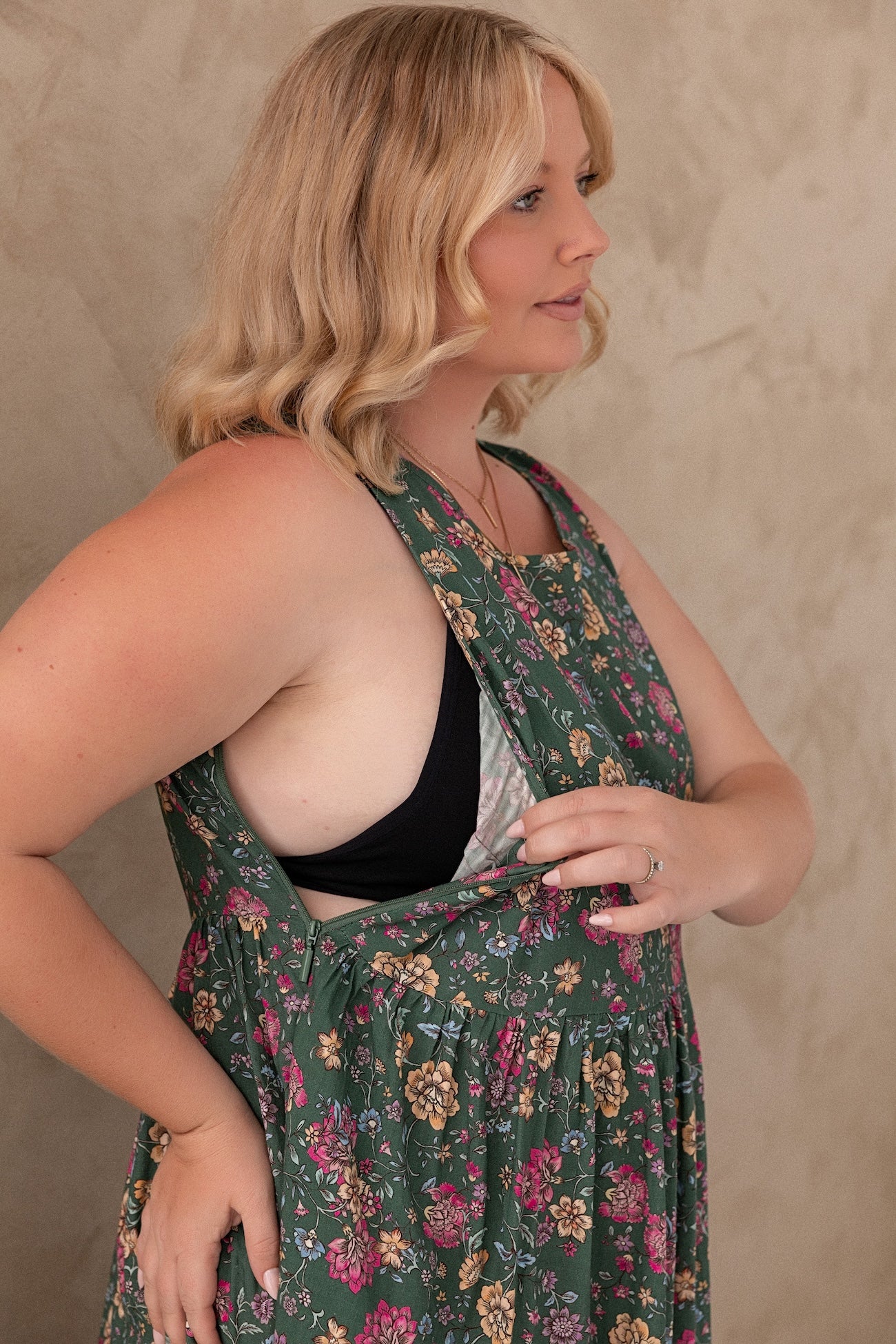 Siena Dress - Emerald Botanica - Image 11