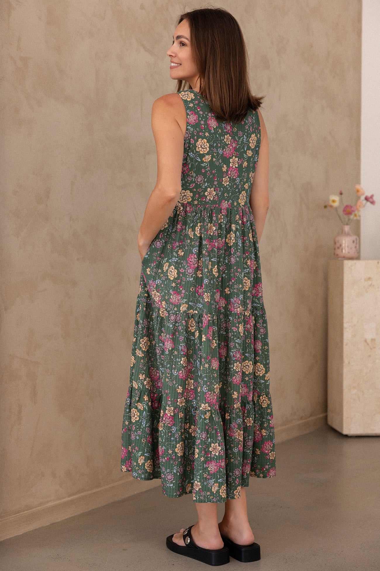 Siena Dress - Emerald Botanica - Image 3