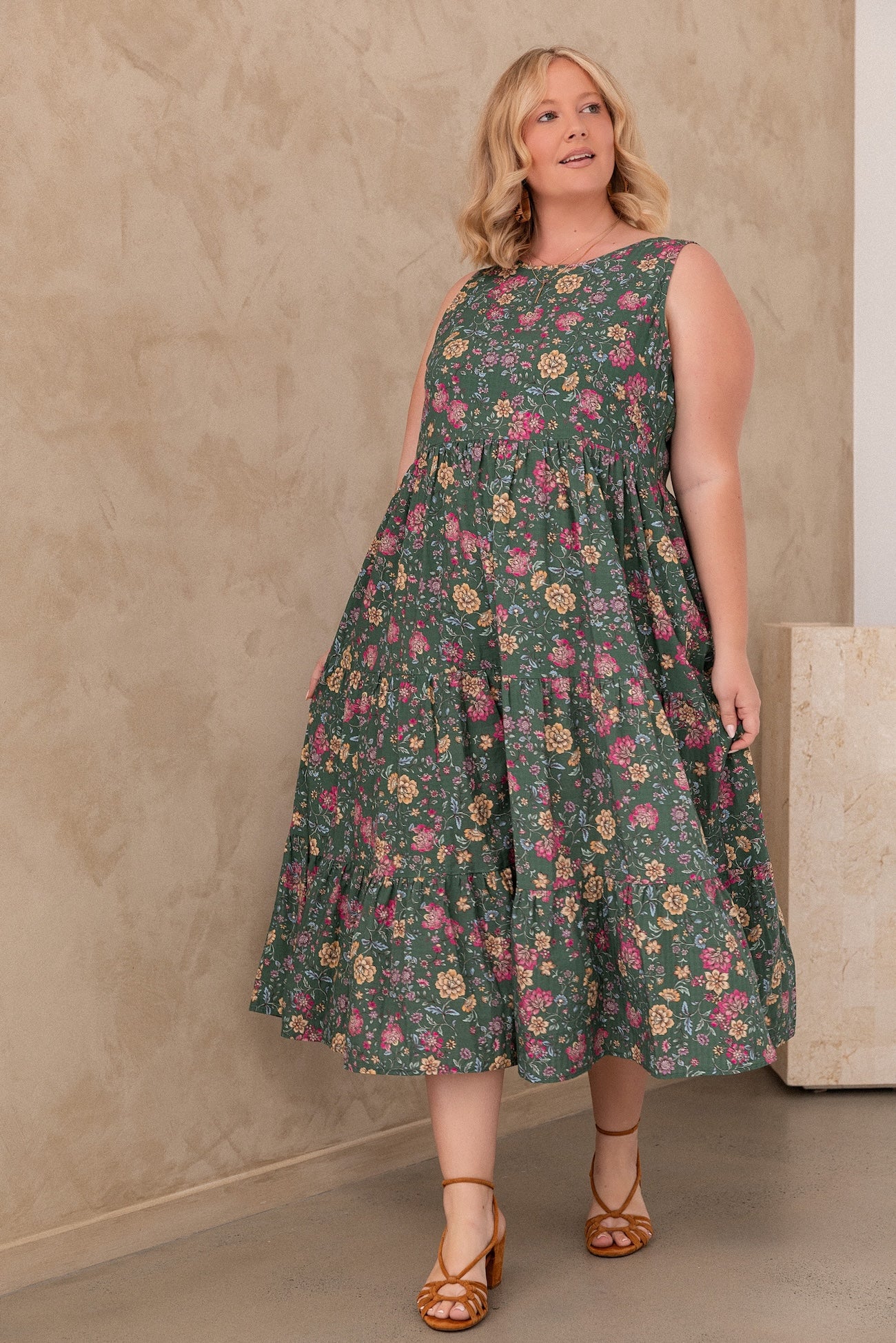 Siena Dress - Emerald Botanica - Image 7