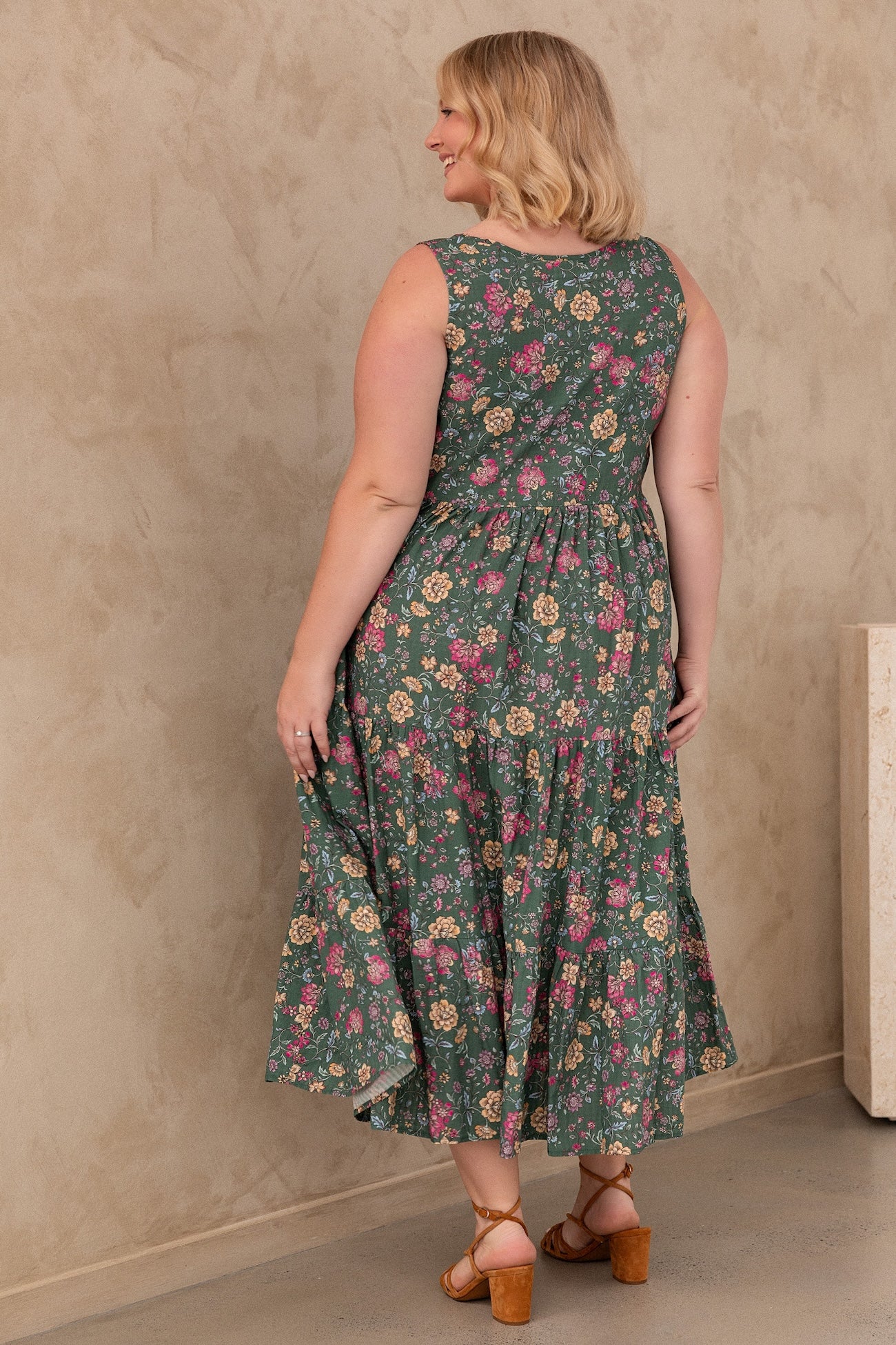 Siena Dress - Emerald Botanica - Image 8