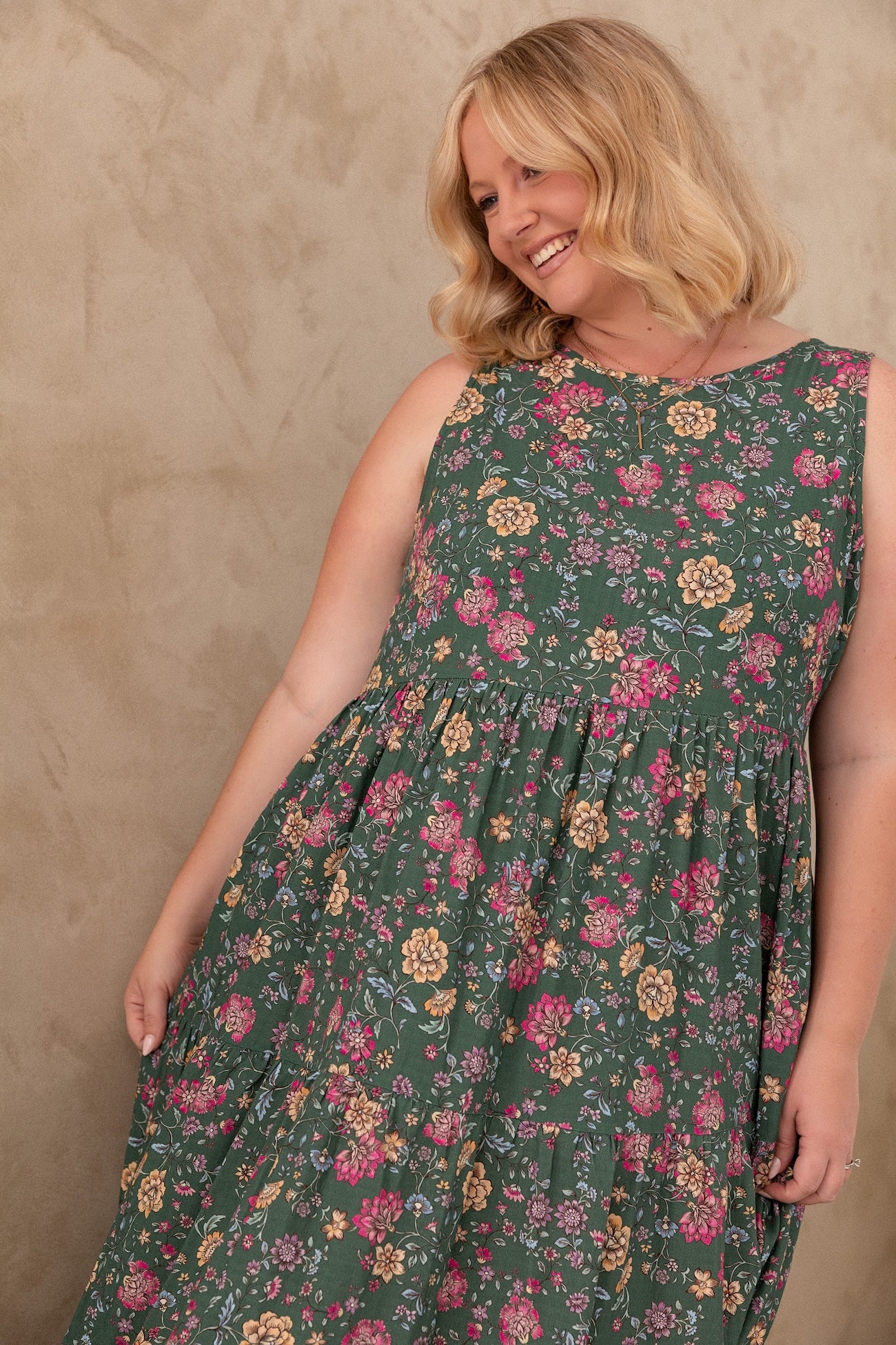 Siena Dress - Emerald Botanica - Image 9