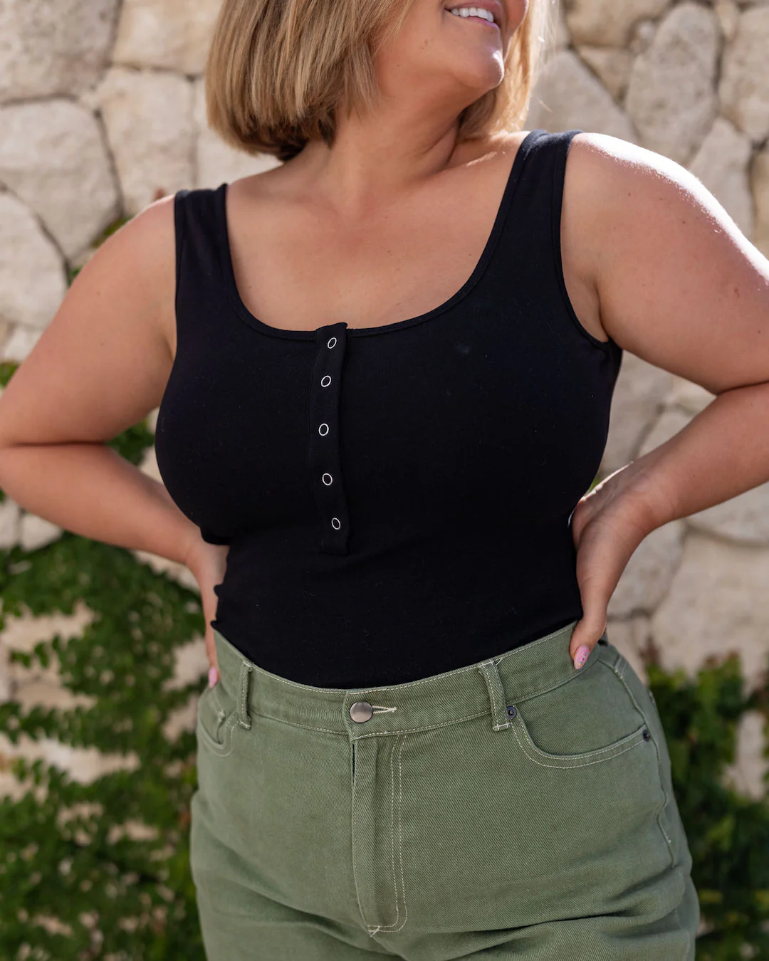 Susie Singlet - Black - Image 4