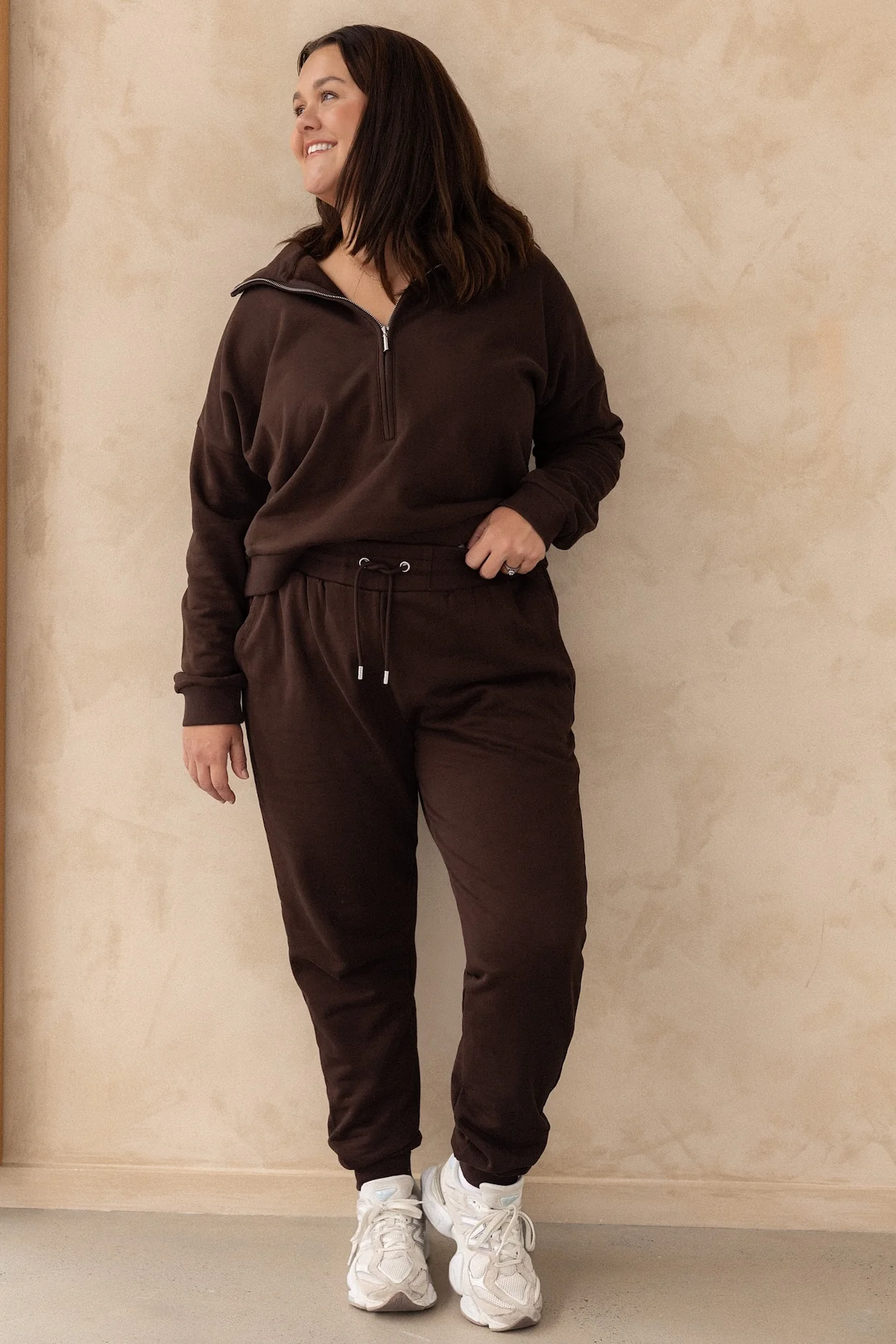 Tapered Trackies - Cocoa - Image 5