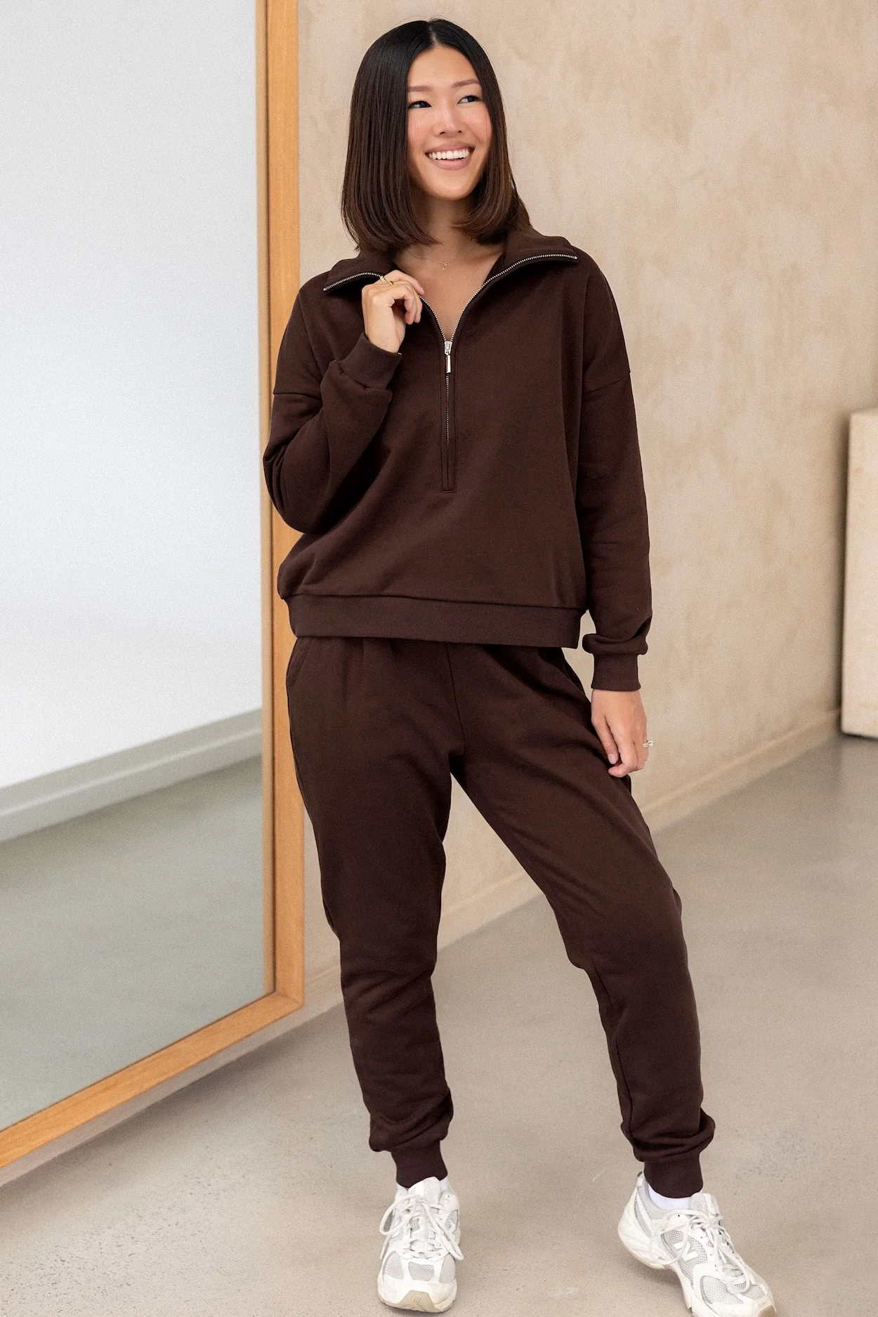 Tapered Trackies - Cocoa - Image 6