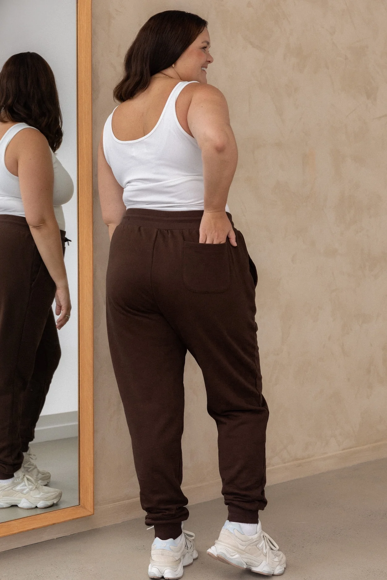 Tapered Trackies - Cocoa - Image 8